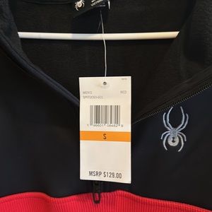 SPYDER men’s small partial zip hoodie
BRAND NEW WITH TAGS 
Size Men’s Small